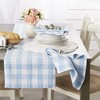 DII Buffalo Check Collection Classic Tabletop, Table Topper, 40x40, Light
