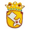 Staedter Bremen Coat of Arms Shape Cookie Cutter, Stainless Steel,