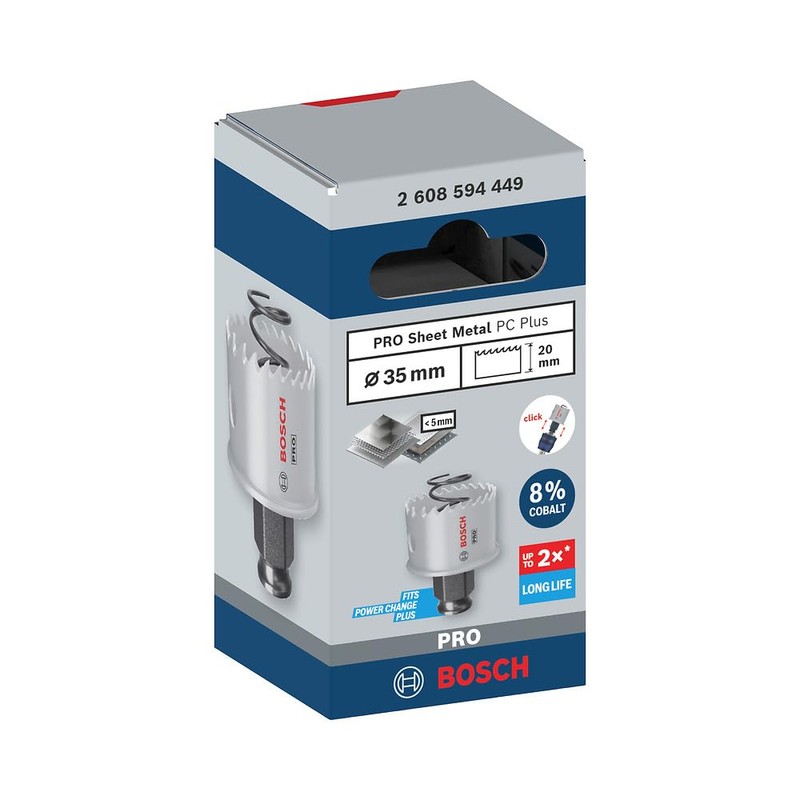 Bosch 1 x Pro Sheet Metal Power Change Plus Hole