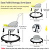 Foldable Baby Walker for Boys and Girls, 5-in-1 Baby Walker