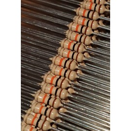 SNS 10K ohm 1/4 Watt Carbon Film Resistor 5% Tolerance Pack of 100