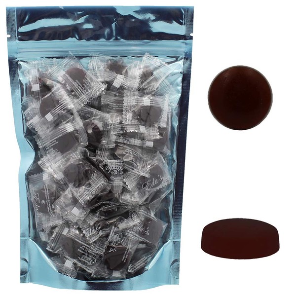 Sugar-Free Premium Hard Candy Suckers, Mini Fruit Button Candies, Kosher Certified Parve, Uses Sorbitol, Low-Sodium, Individually Wrapped (Blueberry, 8oz (Half-Pound) 75 Pcs)