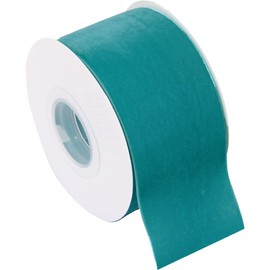 ThreadArt Velvet Ribbon 2 1/4 Inch Wide - Velvet Ribbon for Gift Wrapping, Weddings, Ribbon for Hair Bows, Choker Jewelry, Crafts, Bouquet and More - 5 Yard Rolls - Jade