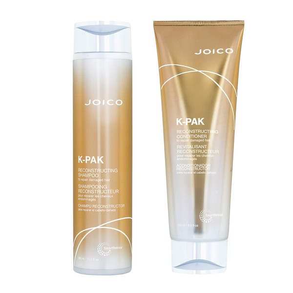 Joico K-Pak Reconstructing Shampoo 300ml & Conditioner 250ml to repair damaged hair. NEW PACKAGING