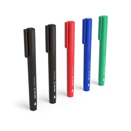 TRU RED Staples Pen Permanent Markers, Fine Tip, Assorted, 15/Carton (TR54527VS)