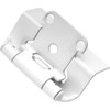 Hickory Hardware P5710F-W2 Self Closing Semi-Concealed Hinge 1/2 Inch Overlay