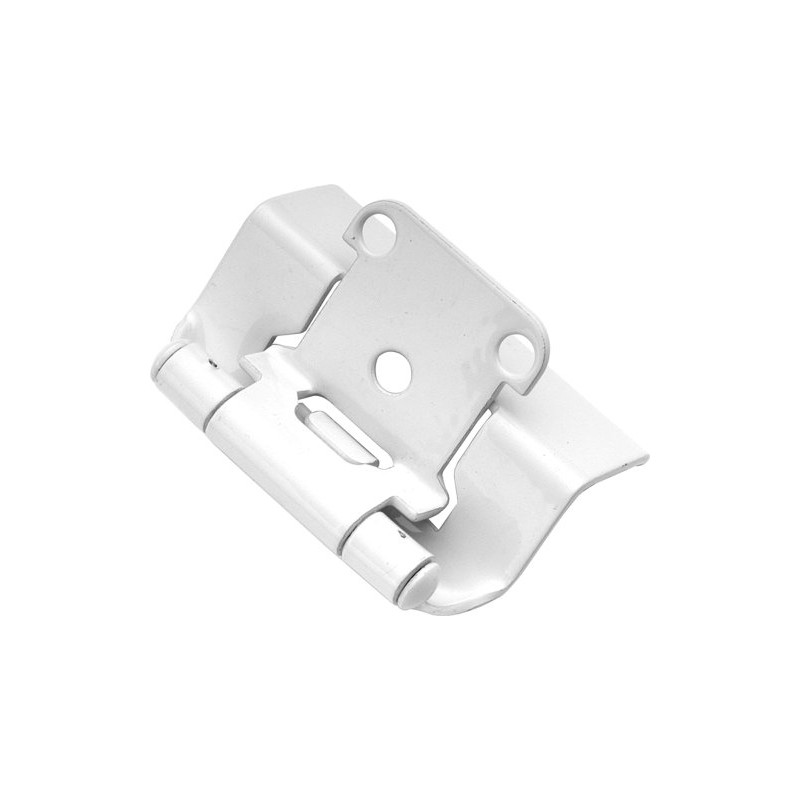 Hickory Hardware P5710F-W2 Self Closing Semi-Concealed Hinge 1/2 Inch Overlay