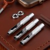 3Pcs Grommets Hole Punch, Steel Hollow Leather Punch Set (1/4,