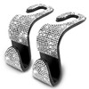 OSIFIT 2PCS Car Seat Hooks, Bling Rhinestone Headrest Hooks, Universal