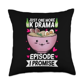 Just One More Episode I Promise Korean Drama K-Pop K-Drama Throw Pillow