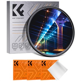 K&F Concept 72MM Blue Streak Filter, Anamorphic Lens Effect Filter, Ultra Slim Optic Glass Multi Coated, for Camera DSLR Cinematice Video (Nano-K Series)