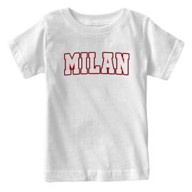 Xtreme Apparrel Milan - World Soccer Retro Club Kid's Fan T-Shirt (White Shirt, YS)