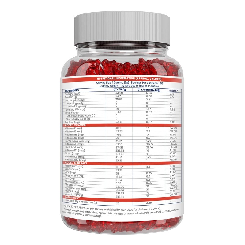 Generic Super Gummies, Multivitamin for Kids, 21 Vitamins & Minerals,