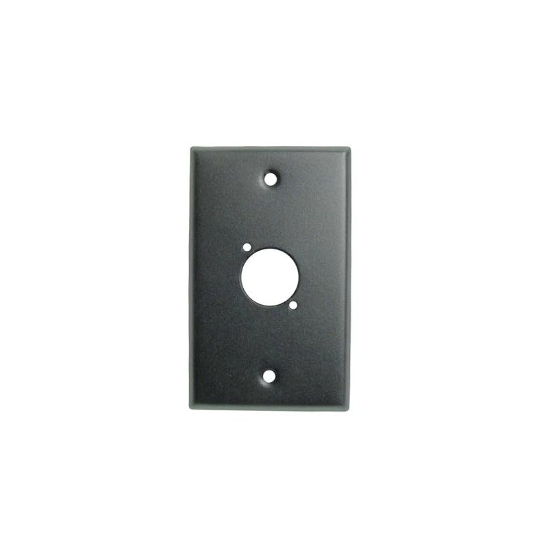 PROCRAFT SPU-1X-BK 1 Gang Black Steel Wall Plate Pre-Punched for