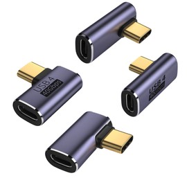 Pence & Moon Collective 2 Pcs 90 Degree Usb C, Right Angle Usb C Compatible with Steam Deck, Meta Quest, MacBook, Smart Tablet & Phone and More (Black)