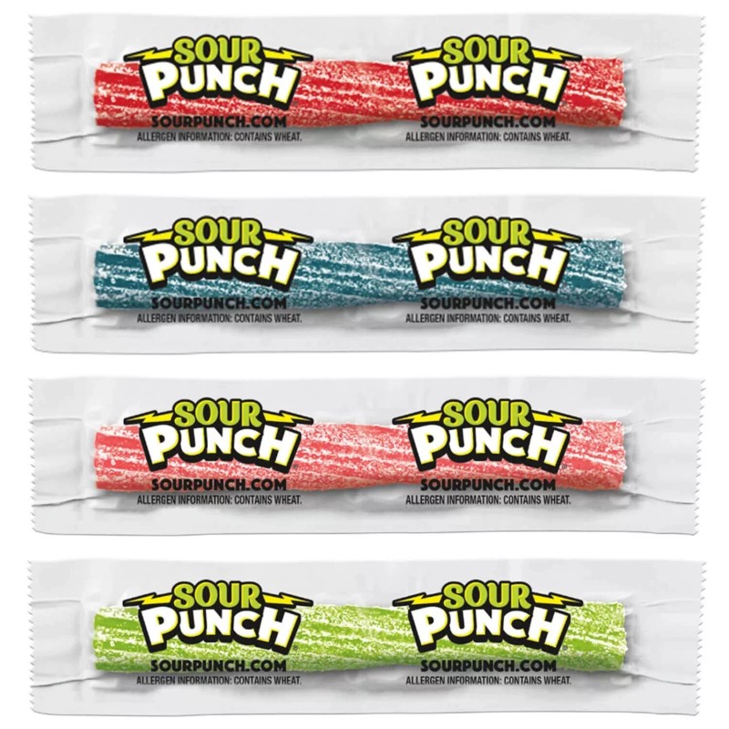 Sour Punch Twists - Individually Wrapped Sour Candy - Bulk