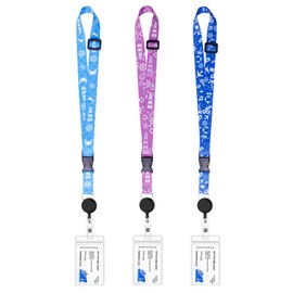 3Pcs Cruise Lanyard with Card Holder, Cruise Lanyard for Women Nurse Teacher Student Protector, Detachable Cruise Card Holder for All Cruise Ship Key Cards