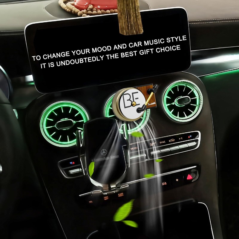ZOKYUYS Record Player Air Freshener Car Vent Clip - Retro
