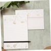 Operitacx 1 Set Gold-Plated Writing Paper Delicate Wedding Envelopes Envelopes