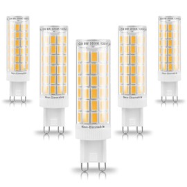 Ziomitus G9 Led Bulbs 75W 80W 100W T4 Clear Halogen Equivalent,1000 lm,3000K Soft Warm White,AC120V G9 8W Bi-pin LED Corn Light Bulb for Chandelier Pendant Wall Ceiling Ligting,Non-Flicker,5Pack