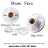 15Ft Light Bulb Base with Cord E26/E27 Light Socket with