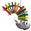Bird Chew Toys - Parrot Cage Bite Toy Wooden Blocks