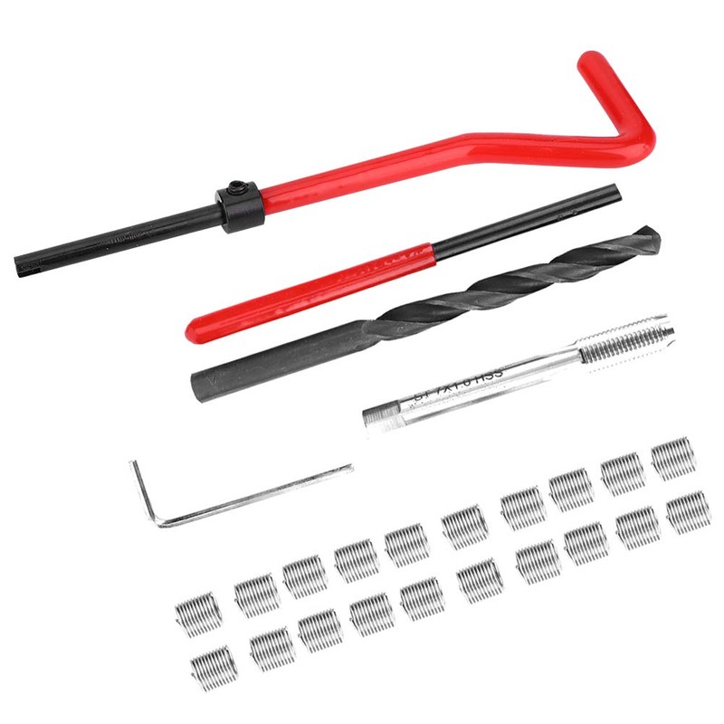 Chazcool 25Pcs Thread Repair Kit M7 x 1, Kit Thread