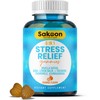 6-in-1 Stress Relief Gummies 60ct - Aids Relaxation with Ashwagandha,