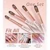 AIRSEE 5PCS Acrylic Nail Brush Set - Size 6/8/10/12/14 Acrylic