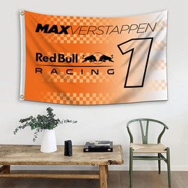 Max Verstappen #1 Flag 3x5 Feet Red Bull Racing Banner for Car Fans with Brass Grommets