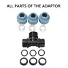 Casoter 20mm Diameter T-Shaped Female MDPE PP tee Water Adaptor,