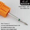 C & I Diamond Nail Drill Bit Flame Shape E-File
