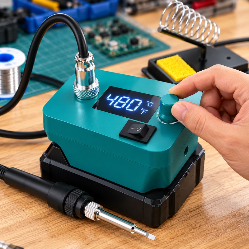 Cordless Soldering Iron Station for Electronics Repair – Digital Temperature