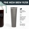 Primula Mason Jar Cold Brew Iced Coffee Maker with Stainless