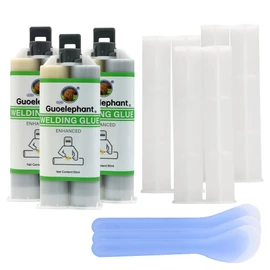 YUEIVY Metal Epoxy Glue 50ml, 2 Part Heavy Duty Cold Weld Epoxy Glue for All Uses,Bonding Metal,Plastic,Ceramics,Filler for Automotive Marine Repairs.High-Temperature Resistant Heavy Duty ab Glue. (3)