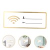 OHPHCALL 2pcs Portable WiFi Board Sign Guest Room Essentials WiFi