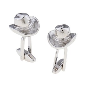 Cowboy Hat Stetson 10 Ten Gallon Pair Cufflinks