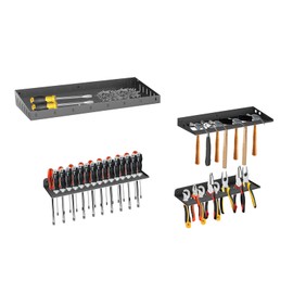 XINWXSS Wall Mount Screwdriver Organizer, Plier Organizer, Hammer Rack, Hand Tool Organizer and Storage Rack Wall Mount for Workshop Shed Garage Workbench Home, 4 pack