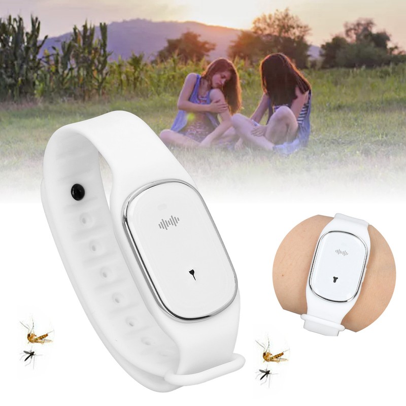 Ultrasonic Mosquito Repellent Watch Fast Charging 3 Gear Clock Function