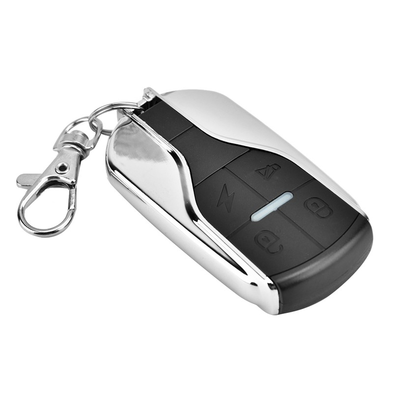 Learning Code Wireless Controller (Metal 4-Button Alarm Button Remote Control)