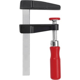 Bessey LM30/8 LM Die-Cast Zinc Screw Clamp, Red/Black, 300/80 mm