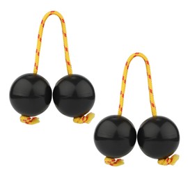 store88 Asarat Musical Instrument Pachica Folk Musical Instrument Percussion Shaker Maracas Playing Set of 2 (Black)