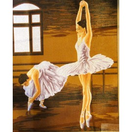 GOBELIN L Printed Canvas or Threads for Tapestry Embroidery Needlepoint (Canvas, Dancers 14865)