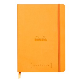 Rhodia Rhodiarama 117701C Notebook with Soft Cover DIN A4+ Format 220 x 297 mm 80 Sheets Micro-Perforated Lined with Elastic Band Bookmark and Stretchable Inner Pocket