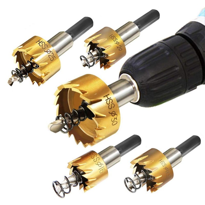 TOOLSTAR Hole Cutter Drill Bit 42mm HSS Carbide Tip Hole