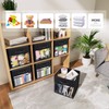 DIMJ Cube Bins, 6 Packs Fabric Storage Cubes with Clear