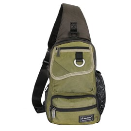 Vanlison Sling Bag Chest Shoulder Backpack Crossbody Multipurpose Daypack For Men Women Black