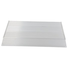 ECCPP Adjustable Wheelchair Ramp 600lbs Capacity Aluminum Portable Telescoping Ramp, for Steps, Home, Stairs, Doorways 4FT Non-Skid Threshold Ramp