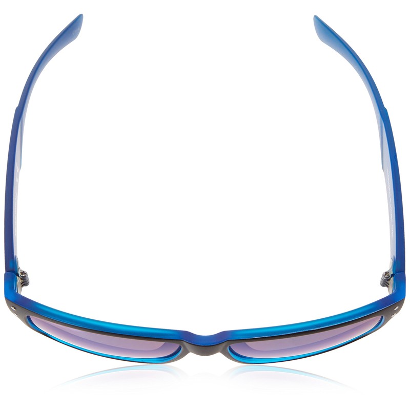 Southpole Men's 5003sp Oxbl Non-Polarized Iridium Rectangular Sunglasses, Black/Blue, 58