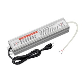 QNNP® LED Driver 60 Watts 12V with Plug, Waterproof DC Low Voltage Transformer Power Supply Transformer Adapter AC 100V-120V to 12V DC, IP67 LED Power Supply for Outdoor Indoor LED Lighting